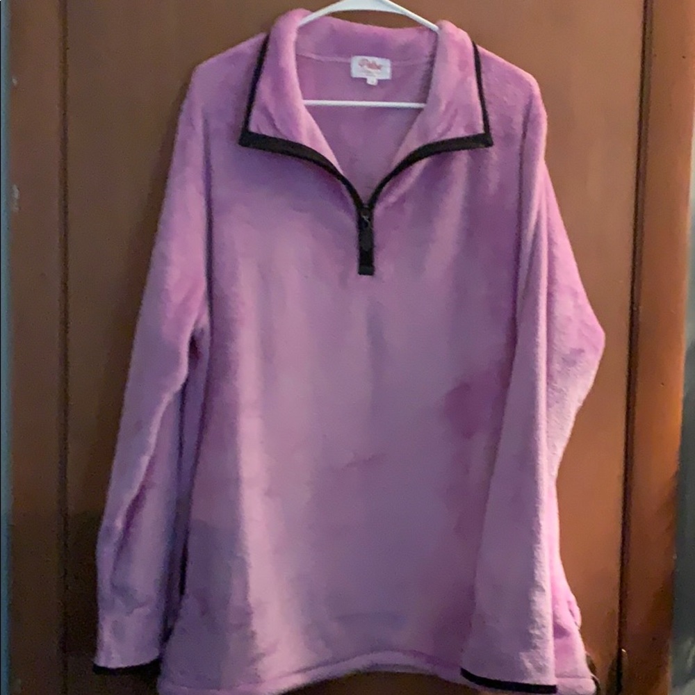 Pulse Boutique 1/4 Zip Sherpa Top - 2XL